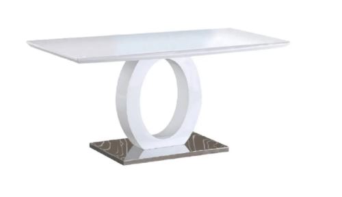 Kondela 205712 Jedálenský stôl, biely, 150x80 cm, ZARNI 80 x 150 x 75 cm