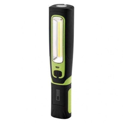 Emos LED + COB LED nabíjacie svietidlo P4532, 470 lm, 1800 mAh, čierno-zelená 1450000290