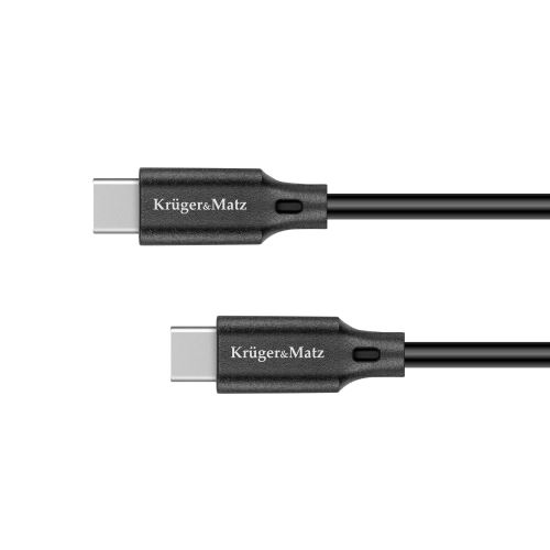 USB Type C - USB Type C kábel 100 W 1 m Kruger & Matz Basic čierny KM1260