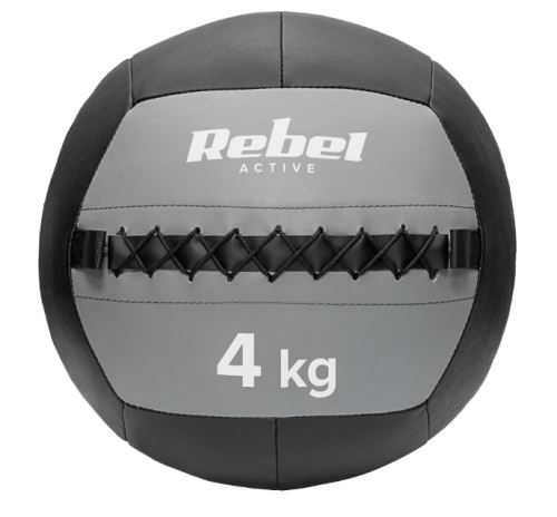 REBEL RBA-3107-4 ACTIVE Medicinbal na cvičenie 4 kg čierna