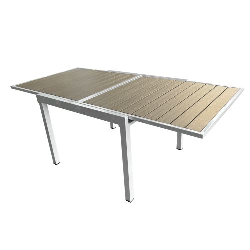 Kondela 371794 Záhradný rozkladací stôl hnedá, šedá oceľ DORIO