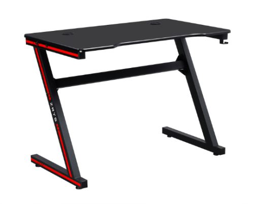 Kondela 292739 Herný stôl, počítačový stôl čierna, červená MACKENZIE