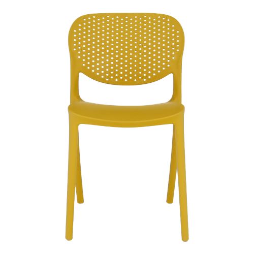 Kondela 291560 Záhradná stolička žltá FEDRA NEW