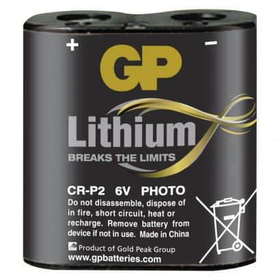 GP B1502 Lítiová batéria CR-P2, 1 ks, čierna 1022000211