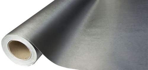 KIK Fólia metalická kartáčovaná grafitová v rolke 1,52x30 m KX10161