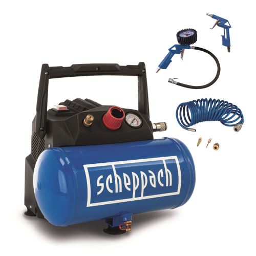 Scheppach HC 06 bezolejový prenosný kompresor 6l 5906153901