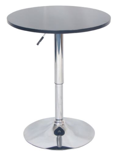 Kondela 365593 Barový stôl s nastaviteľnou výškou čierna priemer 60 cm BRANY 2 NEW