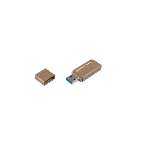 ECO FRIENDLY flash disk Goodram USB 3.0 64GB hnedý TGD-UME30640EFR11