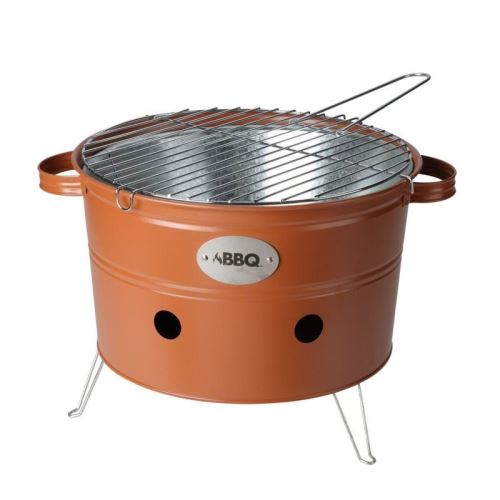 PROGARDEN KO-C83000270 Gril na drevené uhlie prenosný 34 cm oranžová