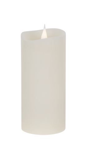 LED vosková sviečka stredna / slonovinová VIPOW LED0200-1