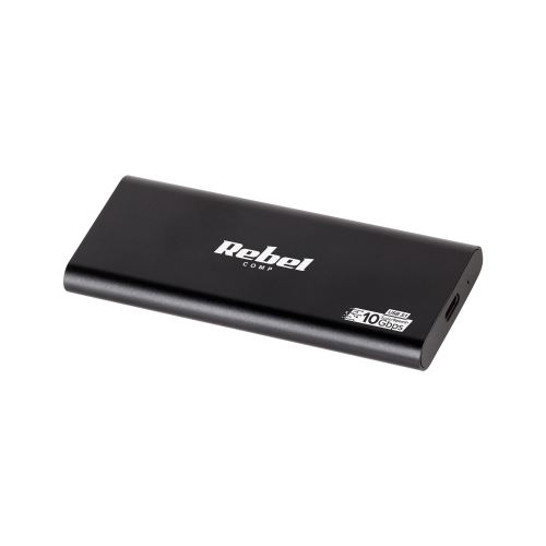 Rebel M2 USB Type C 3.0 aluminium SSD púzdro čierne KOM0976