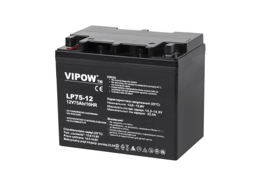 Gélová batéria VIPOW 12V 75Ah BAT0224