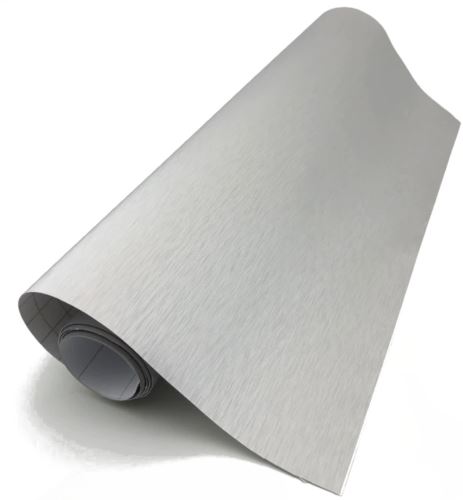 KIK Fólia metalická kartáčovaná sivá v rolke 1,52x30 m KX10372