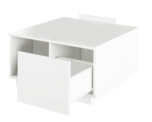 Kondela 238059 Konferenčný stolík biela DALAN drevotrieska 74 x 74 x 40 cm