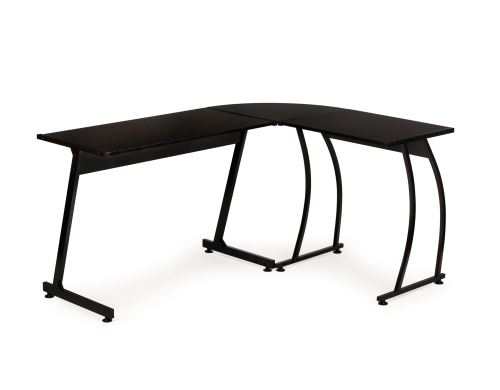 MODERNHOME PJJCT0136 Kancelársky rohový stôl LOFT čierny