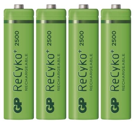 GP Nabíjacie batérie ReCyko 2500 AA (HR6) B21254, 4 ks, zelené 1032224250