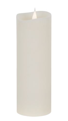 VIPOW veľká vosková LED sviečka zo slonoviny LED0200-2