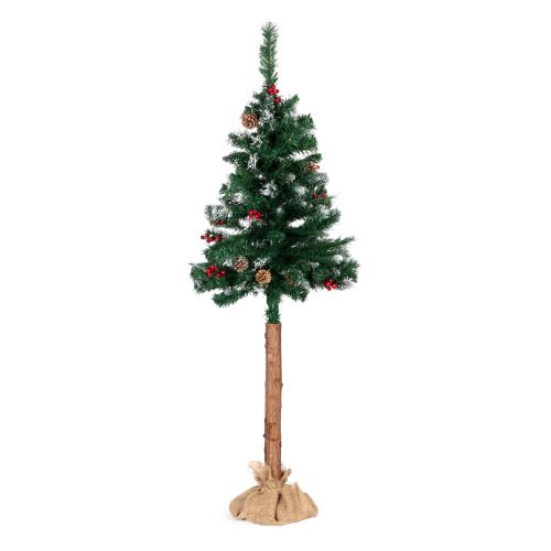 MULTISTORE CHOINKA - 160CM Vianočný stromček na kmeni 160 cm s umelými šiškami