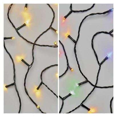 EMOS Lighting LED vianočná reťaz 2v1 D4AH01, 10 m, vonkajšia aj vnútorná, teplá biela/multicolor 1550043003