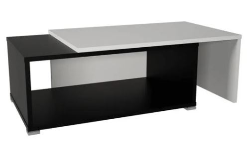 Kondela 130597 Konferenčný rozkladací stolík čierna, biela DRON