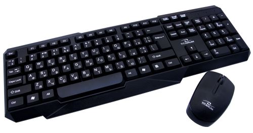 TITANUM MEMPHIS Bezdrôtová sada klávesnica + myš 2,4 GHZ USB čierna TK108UA