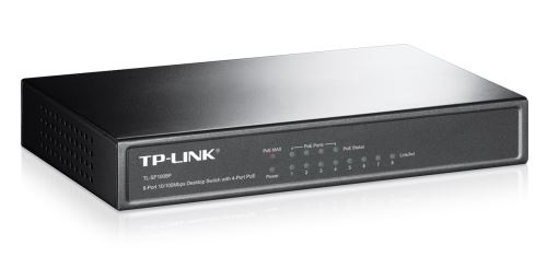 Prepínač TP-LINK TL-SF1008P PoE 8x10/100Mbps (4xPoE) čierny KOM0659