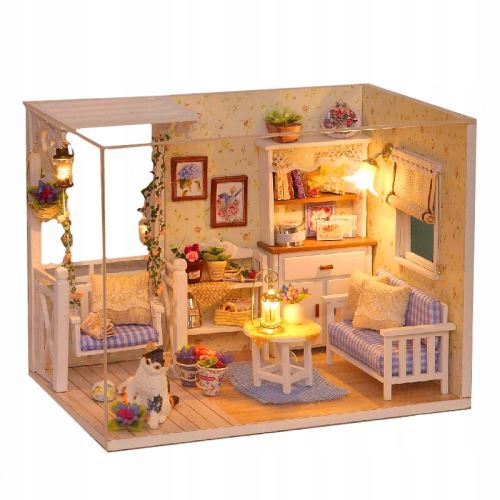 KIK Drevený domček pre bábiky Retro DIY 3013 KX6993