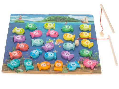 KIK Drevená rybárska hra s magnetmi LOVENIE KX5954