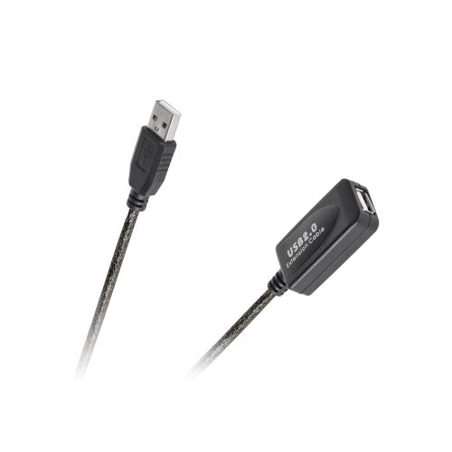 LP USB predlžovací kábel aktívny 10m čierny KPO3888-10