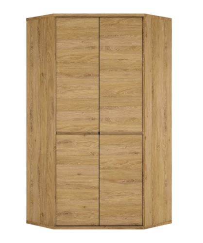 Kondela 303729 Rohová skriňa, dub shetland, SHELDON TYP 21 drevotrieska 98.5 x 98.5 x 197 cm