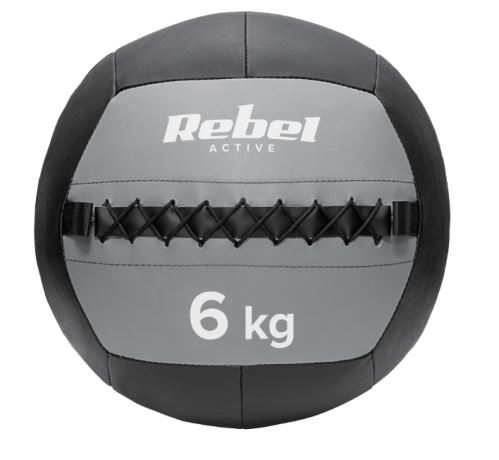 REBEL RBA-3107-6 ACTIVE Medicinbal na cvičenie 6 kg čierna