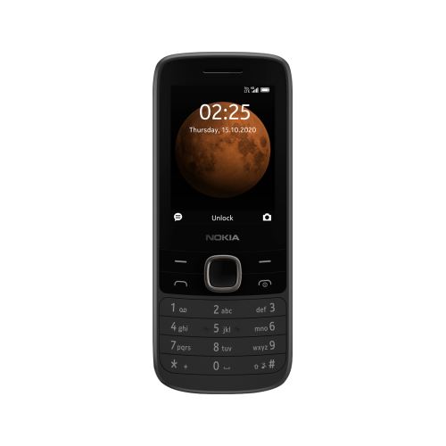 Čierny mobilný telefón Nokia 225 4G GSM TEL-NOK225V2