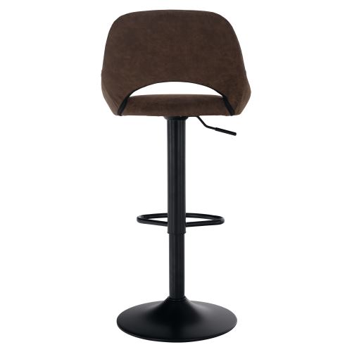 Kondela 352185 Barová stolička hnedá látka s efektom brúsenej kože LORASA NEW