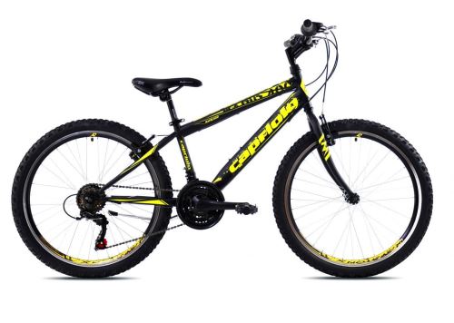 Detský horský bicykel Capriolo RAPID 240 24"/18HT čierno-žlté 120281