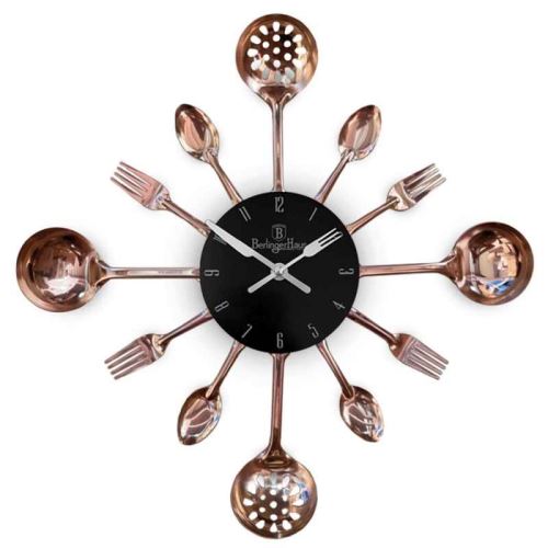 BERLINGERHAUS BH-9480 Kuchynské nástenné hodiny Black Rose Monaco Collection
