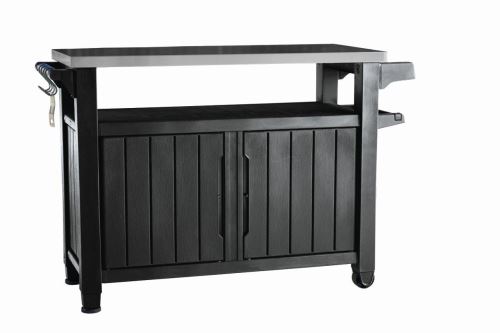 Grilovací stolík Keter UNITY XL 207L grafitový 610203