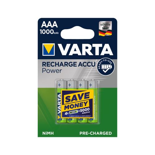 VARTA AAA 1000mAh batéria, 4 ks / sada zelené BAT0254