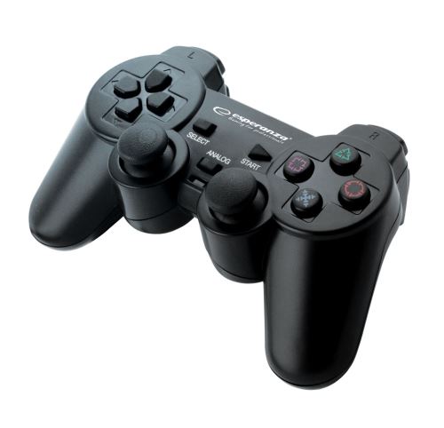 Esperanza Gamepad PS2 / PS3 / PC USB Corsair čierny EG106