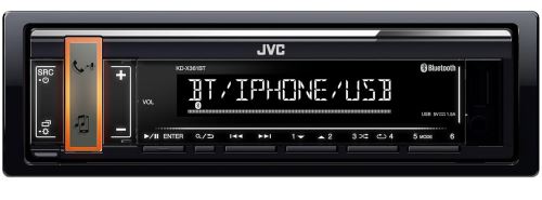JVC KDX-361BT Autorádio BT, USB, FM čierne JVC0108
