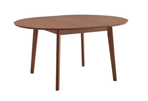 Kondela 203079 Jedálenský stôl, rozkladací, ALTON hnedá masív 120 x 120 x 75 cm