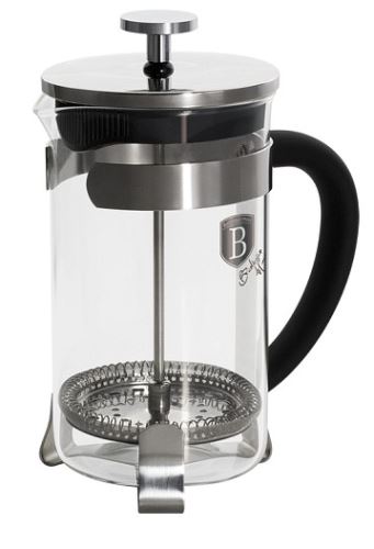 Kanvička na čaj a kávu French Press 600 ml čierna BERLINGERHAUS BH-1787