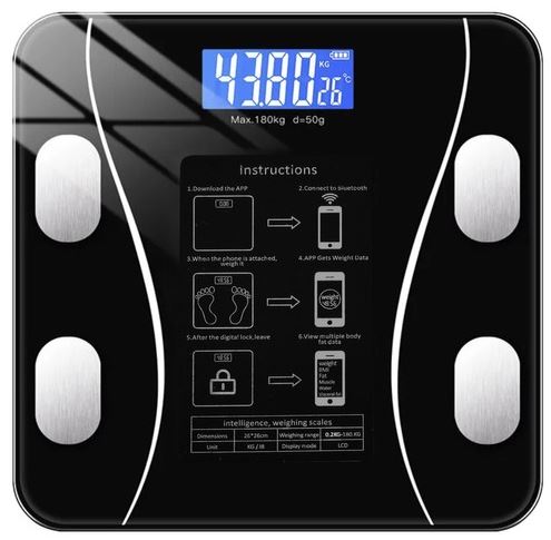 Ruhhy 22525 LCD kúpeľňová váha - analytická čierna 17269