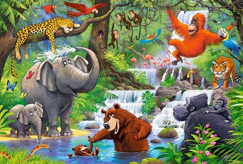 Castorland KX4792 Puzzle 40 dielikov Maxi Jungle Animals - Zvieratá v džungli