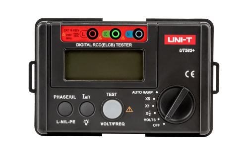 Digitálny RCD tester Uni-T UT582 + čierny MIE0376