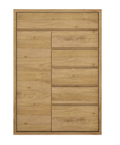 Kondela 303732 Komoda, dub shetland, SHELDON TYP 32 hnedá drevotrieska 40 x 86 x 123.2 cm