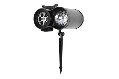 Iso Trade 9565 LED Projektor vonkajší 12 motívov s diaľkovým ovládačom čierny 14072