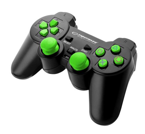 Esperanza Gamepad Trooper EGG107G čierno-zelený, Rozhranie: USB