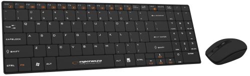 Esperanza Bezdrôtová klávesnica a myš Liberty čierna EK122K