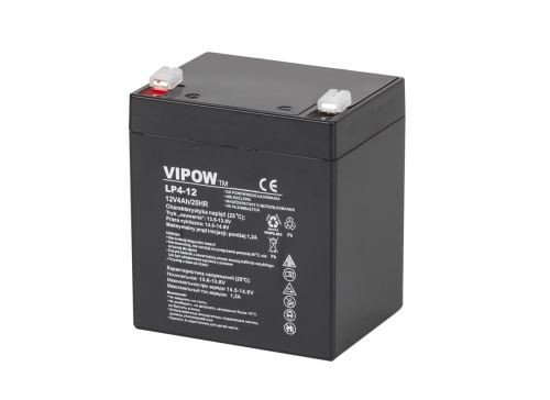 Gélová batéria VIPOW 12V 4.0Ah BAT0210 32 mOhm