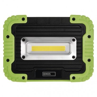 Emos COB LED nabíjací pracovný reflektor P4533, 1000 lm, 4400 mAh, čierno-zelená 1450000300